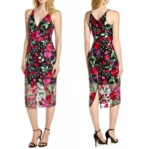 open lace back dress Dress The Population Emery Sequin Dress main image 1